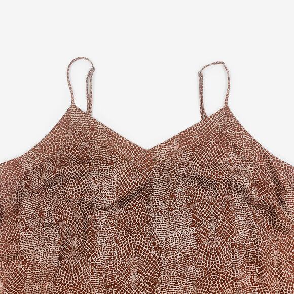 A New Day Animal Print Cami Size XXL Brown Plus Size Casual Earth Girl Summer - Picture 5 of 12